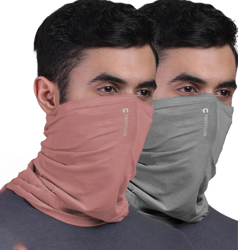 Unisex Pack Of 2 Printed Anti Microbial Bamboo Bandana Headband